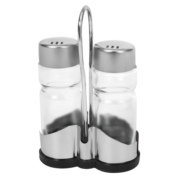 ZAČINSKI SET INOX STAKLO 2/1 BR-1001