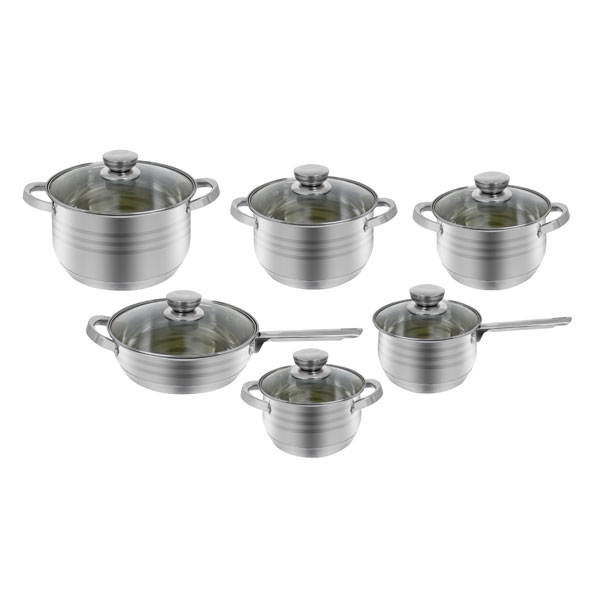ŠERPE INOX 6/1 + STAKLENI POKLOPAC BR-282